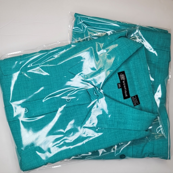 Men's Two Piece Shirt and Pants Set - Picture 3 of 9